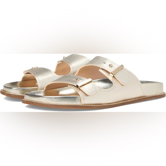 Cole Haan Shoes - NWT Cole Haan Women’s Marisol Footbed Sandal, Gold, Size 9